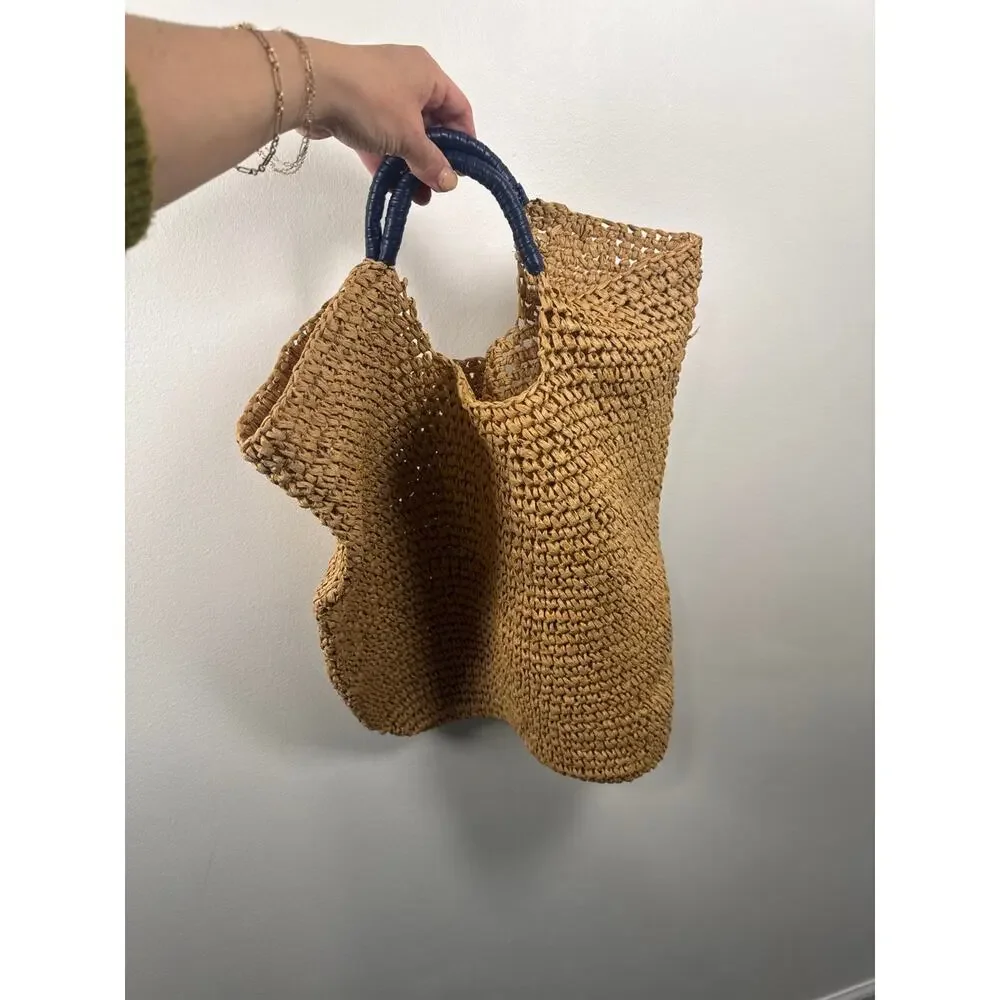 Mark & Graham Woven Paper Summer Boho Beach Tote, One Size